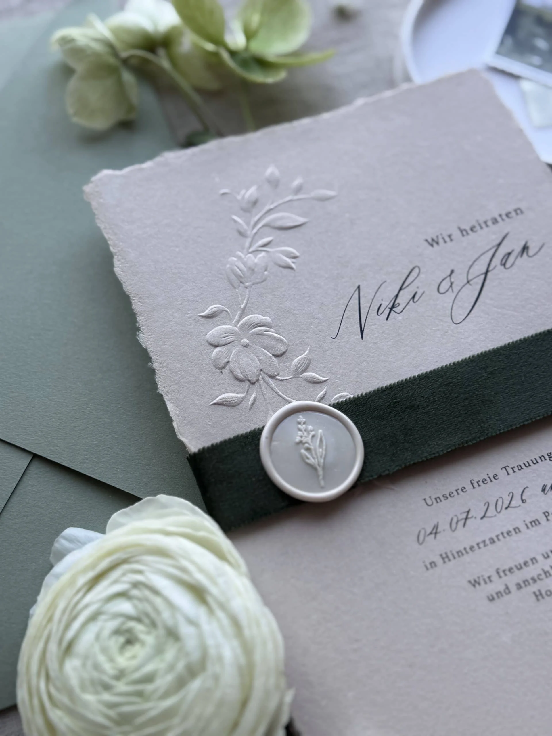 Individuelle Hochzeitspapeterie